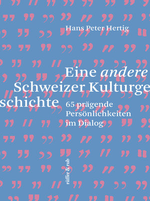 cover image of Eine andere Schweizer Kulturgeschichte
